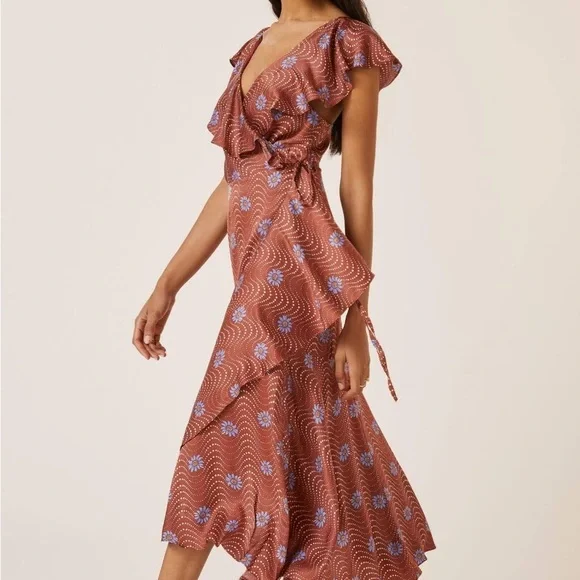 Anthropologie | Dresses | Anthropologie Brown Motif Silky Wrap Dress Size Small | Poshmark Anthropologie | Dresses | Anthropologie Brown Motif Silky Wrap Dress Size Small | Poshmark